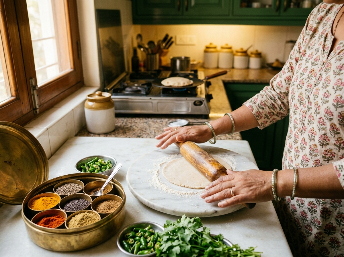 Maa ke haath ka swaad — Kitchen preparation